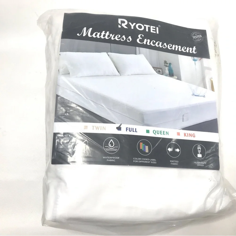 New Zippered Mattress Encasement Waterproof Bed Bug Protector Cover